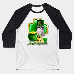 Leprechaun Kitty Baseball T-Shirt